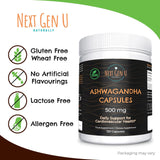 120 Ashwagandha With Withanolides 500 mg Strength Capsules