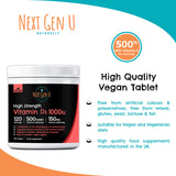 120 Vitamin D Tablets 1000iU Supports Normal Immune Function