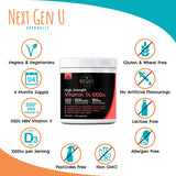 120 Vitamin D Tablets 1000iU Supports Normal Immune Function