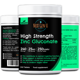 240 High Strength Zinc Gluconate Vegan Tablets