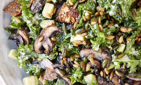 Increase your vitamin D with this warm vegan salad