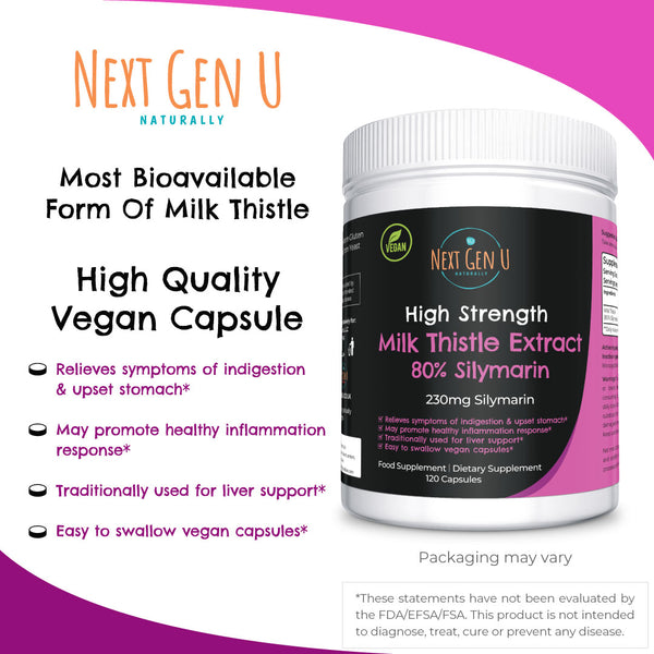 120 Milk Thistle 7000mg High Strength Vegan Capsules
