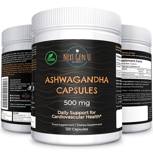 120 Ashwagandha With Withanolides 500 mg Strength Capsules
