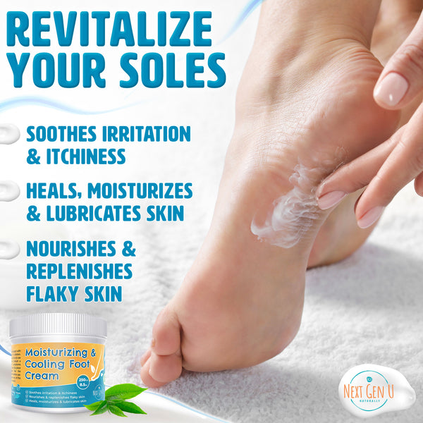 Moisturising & Cooling Foot Cream for Athletes Foot (250 ml)