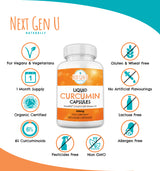 60 NOVASOL Organic Vegan Liquid Curcumin Capsules