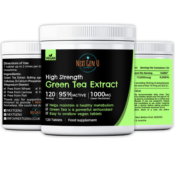 High Strength Green Tea Extract 120 Tablets